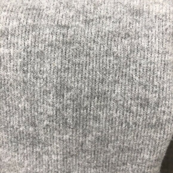 Zara Wide Leg Sweater Pants Womens S Gray Pull On Knit Fleece Soft Lounge - Picture 9 of 9